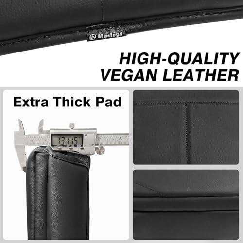 Center Console Armrest Cover Fit for Ford F150 2015-2020 & F250 F350 F450 2017-2022 & Expedition 2018-2024 Accessories, Armrest Pad Console Lid Cushion Vegan Leather 1-Inch Thick(Bucket Seat) - size: 4) 17-22 |F250/F350/F450| Bucket Seat, +Thick