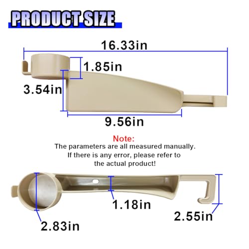 YoRise 2PCS Dual Slot Car Seat Gap Filler Organizer, Multifunctional Car Side Seat Gap Guard Spacer with Cup Holder, Universal Auto Storage Accessories for Preventing Items Falling Out (Beige)