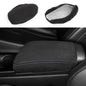 1 Piece Car Armrest Cushion Pad Memory Foam Center Console Armrest Cover Cushion Compatible with Hyundai Elantra 2021-2024 Accessories(Blue Line Stitches) - color: Black Covering Blue Line Stitches Armrest Cushion