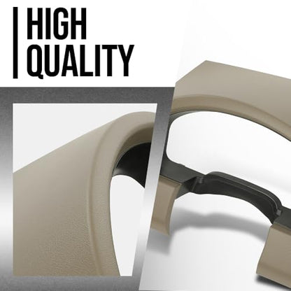 ALLGOOD Dashboard Instrument Cluster Cover Panel Dash Bezel Trim, Compatible with Ford F150 2004-2008, Beige - color: Beige