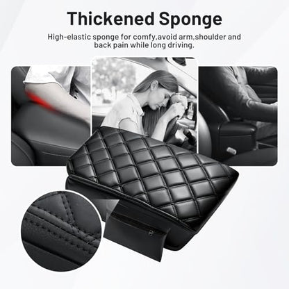 Autorder Center Console Cover for 2011-2019 2020 2021 Jeep Grand Cherokee Accessories Armrest Cover Anti-Scratch Middle Console Pad Leather Armrest Protector - size: 11-21 Jeep Grand Cherokee