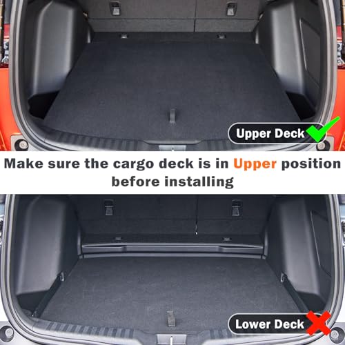 KUST Trunk Cargo Mat for Honda CR-V 2017-2022 (Upper Deck Position) (No Hybrid), All Weather Rear Cargo Liner for CRV Accessories Car Mat Cover TPE Rubber Raised Edge - style: CR-V 2017-2022 │ Trunk Mat