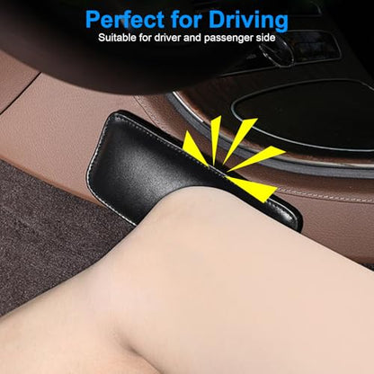 2PCS Car Knee Cushion Pads, Knee Leg Elbow Cushion Pad, Door Armrest Protective Pad for Cars Trucks SUVs (Black)