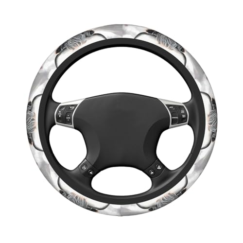 Highland-Cow Universal Steering Wheel Covers, Cute Car Accessories for Women Girls Car Truck - color: Highland-Cow