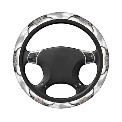 Highland-Cow Universal Steering Wheel Covers, Cute Car Accessories for Women Girls Car Truck - color: Highland-Cow