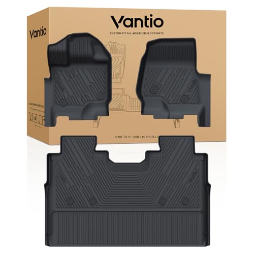 Floor Mats for F150 Ford 2015-2025 2026 and F150 Lightning 2022-2025 2026 SuperCrew with Bucket Seats(Without Rear Fold Flat Storage Box), Custom Fit TPE All Weather Floor Liners - size: F150/F150 Lightning Without storage