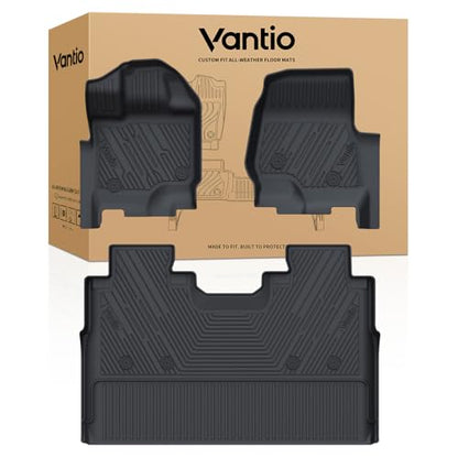 Floor Mats for F150 Ford 2015-2025 2026 and F150 Lightning 2022-2025 2026 SuperCrew with Bucket Seats(Without Rear Fold Flat Storage Box), Custom Fit TPE All Weather Floor Liners - size: F150/F150 Lightning Without storage