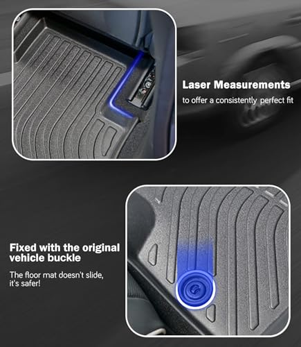Car Floor Mats Replacement for Honda CR-V CRV 2007-2011 (LX/SE/EX/EX-L) Custom Fit Odorless Carpets Durable All Weather Protection Liners Automotive Accessories for Dad