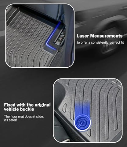 Car Floor Mats Replacement for Honda CR-V CRV 2007-2011 (LX/SE/EX/EX-L) Custom Fit Odorless Carpets Durable All Weather Protection Liners Automotive Accessories for Dad