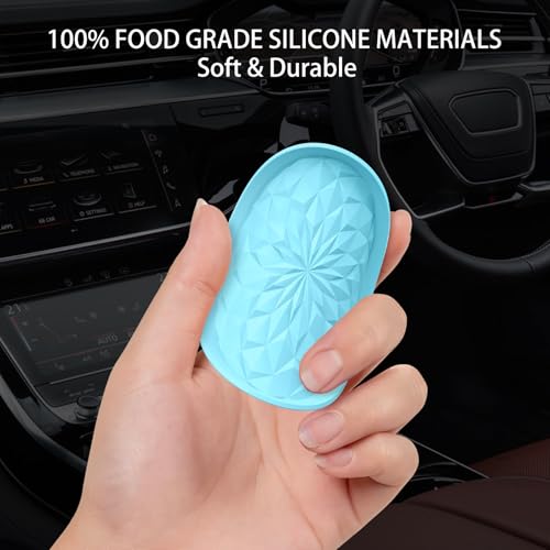 Car Coasters for Cup Holders [4 Pack] - 2.75In Silicone Auto Mug Mats - Universal Non-Slip Recessed Car Interior AccessoriesSky Blue - color: 4pack-sky Blue