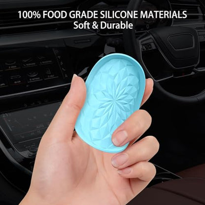 Car Coasters for Cup Holders [4 Pack] - 2.75In Silicone Auto Mug Mats - Universal Non-Slip Recessed Car Interior AccessoriesSky Blue - color: 4pack-sky Blue