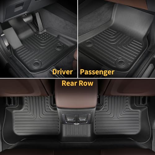 Floor Mats & Cargo Liner & Backrest Mat for 2025 2026 Nissan Kicks SV/SR (Not for S), All Weather Automotive TPE Floor Liners Set Anti-Slip Waterproof Accessories