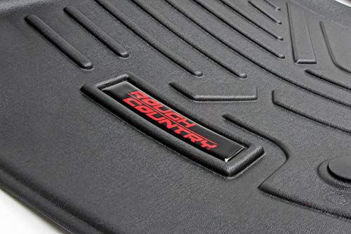 Rough Country Rear Cargo Mat for Jeep Wrangler JL Unlimited (2018-2025) - Custom Fit, Heavy-Duty, All-Weather Protection