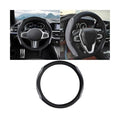 15 Inch Car Leather Steering Wheel Cover, Automotive Accessories Elastic Breathable Anti-Slip Soft Wheel Protector Fits Men and Women, Suitable for SUVs, Trucks, Vehicles and RVs (Gray-1) - color: Style2-Gray