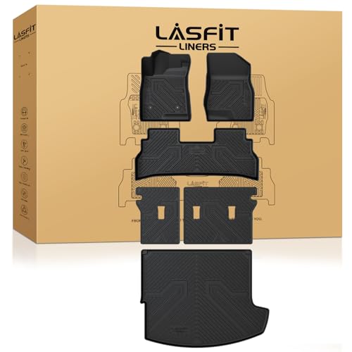 LASFIT Floor Mats for Buick Envista 2024 2025 2026, All-Weather Protection TPE Car Mats Floor Liners 2 Rows & Cargo Mats & Seatback Mats Full Set for Buick Envista Accessories, Black - size: 1)2024-2026|For Buick Envista|Floor&Trunk&Backrest