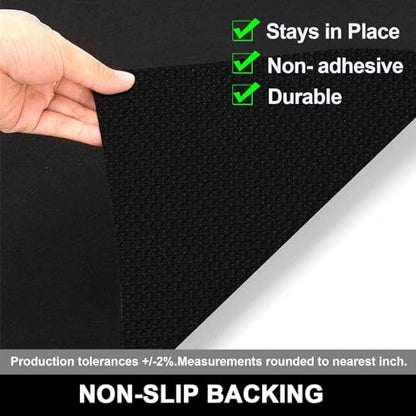 AiBOB Oil Spill Mat, 36 X 60 inches, Garage Floor Mat Under Car, Waterproof Backing Absorbent Pad Protects Floor, Durable, Reusable, Black