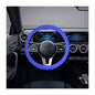 Car Silicone Steering Wheel Cover, Soft Anti-Slip Auto Steering Wheel Protector Fit 14 Inch, Universal Vehicle Interior Accessories for Cars, SUVs, Trucks, and Vans (Blue) - style: Blue