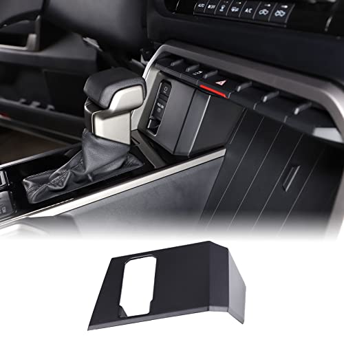 Car Central Electronic Handbrake Button Frame Cover Compatible with Toyota Tundra/Sequoia 2022-2025 Center Console Electronic Handbrake Button Protect Frame Decor Cover Trim ABS Interior Accessories - color: Matte Black