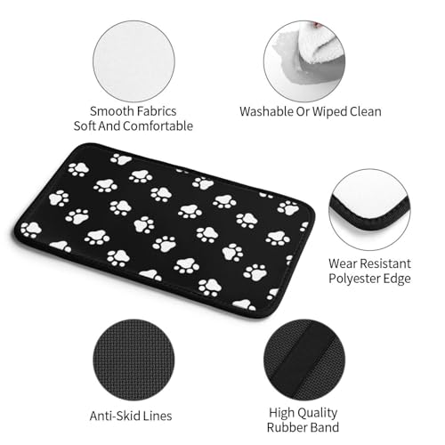 Dog Paw Prints Auto Center Console Armrest Cover Pad, Universal Fit Waterproof Comfort Car Armrest Cushion for Most Vehicle SUV Truck - color: Dog Paw Prints