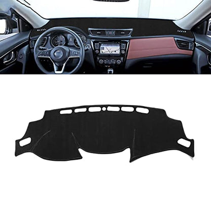 x xotic tech Center Console Dashboard Mat Pre-Cut Non-Slip Sunshield Sun Glare Protector Dash Carpet Pad Black Cover Compatible with Nissan Rogue 2014-2020 - color: Compatible with Nissan Rogue 2014-2020