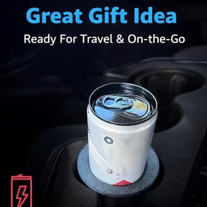 Slim Can Cup Holder Insert Adapter for Car | Fits 8.4oz & 12oz Skinny Cans | Reversible Wiggle-Free Design | Heat-Resistant | Compatible with Skinny Energy Drinks