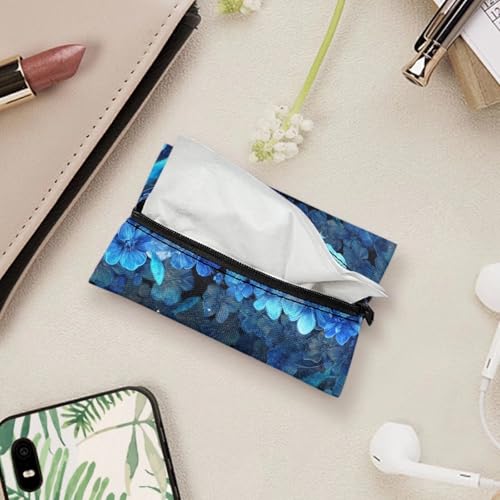 Fabric Purse, 1 Pieces Tissue Packs Rusable Mini Car Tissue Organizer Stylish Prints for Women Men Cat - color: Cat