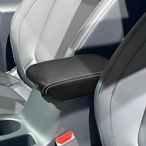 Compatible with Kia Armrest Center Console Cover Protector,Leather Anti-Scratch for Seltos 2020-2025,Armrest Cushion, Console Protector