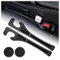 2-in-1 Car Seat Gap Filler Organizer & Car Coasters for Cup Holders Set,New Cars Seat Gap Plug with Storage Slot,Universal in Between Cars Seats Catcher Fit for Trucks SUVs