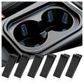 6PCS Silicone Car Cup Holder Insert,Curve Anti-Shake Car Cupholder Insert Stabilizer for Stabilizing Water Cups/Bottles,Self-Adhesive Silicone Cup Holder Inserts for Cars
