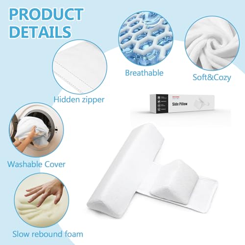 Soft & Comfort Вabе Sidе Slееpеr Wеdgе Adjustable Breathable Cushion Supports Front and Back