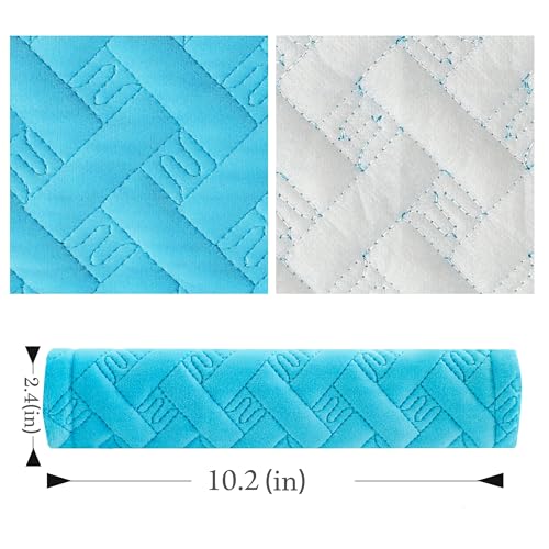 2-Pack Soft Seat Belt Covers Universal Car Shoulder Pad Cushions with Braid Pattern for Comfortable Driving & Bag Strap Protection Blue - color: Blue