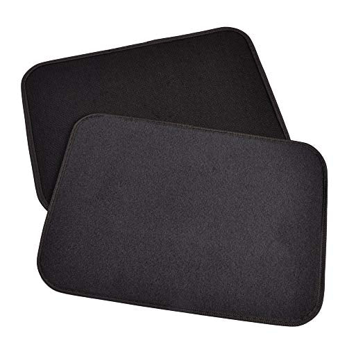 BDK MT-120-CC Interlock Car Floor Mats-Secure No-Slip Technology for Automotive Interiors Inter-Locking Carpet, 4 Piece, Charcoal - color: Charcoal