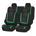 FH Group Car Seat Covers Full Set Cloth - Universal Fit Automotive Seat Covers, Low Back Front Seat Covers, Solid Back Seat Cover, Washable Car Seat Cover for SUV, Sedan and Van Green - color: Green, size: Full Set