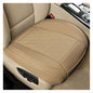 Leather Car Seat Cover, Auto Front Bottom Seat Cover Luxury Car Seat Protector Anti-Slip Waterproof Cushion Cover with Storage Pocket, for Most Cars, Trucks, SUVs (Beige) - color: Beige