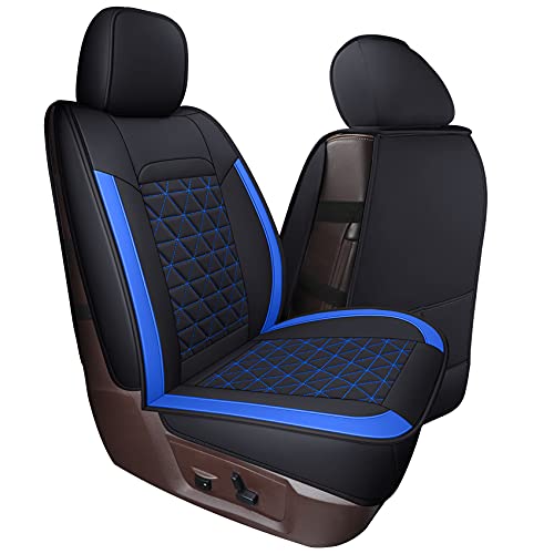 Coverado Front Seat Covers, Waterproof Front Car Seat Covers for Truck Compatible with 2002-2026 Dodge Ram 1500 2500 3500 Crew Double Mega Quad Cab(Blue) - color: Blue, size: FrontPair