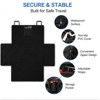 SUV Dog Cargo Liner for Toyota Grand Highlander 2024-2026, Waterproof Dog Trunk Cover, Pet Cargo Mat SUV, Scratchproof Dog Seat Cover with Side Walls & Non-Slip Backing