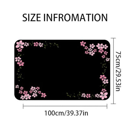 Universal Car Trunk Mat 29" x 39", Pink Cherry Blossoms All Weather Trunk Protection Cargo Liner, Durable Cargo Mat Rear Trunk Liner, Stylish Vehicle Interior Accessories Suitable for Most Car Models - color: Pink Cherry Blossoms