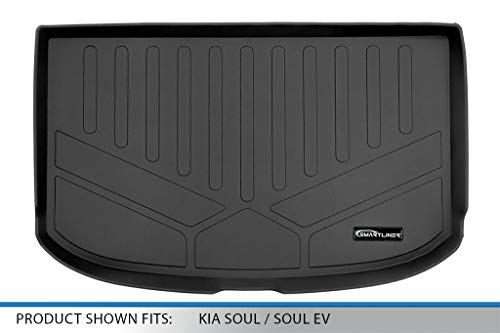 SMARTLINER All Weather Custom Fit Cargo Trunk Liner Floor Mat for 2014-2019 Kia Soul - color: Kia Soul 2014 - 2019