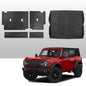 Mabett Seat Back Cover and Cargo Liner for Ford Bronco 4 Door Accessories, All-Weather Backrest Protector Trunk Mat Fit Bronco 2021-2026 - size: Seat Back Cover & Truck Mats