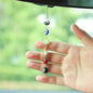 Evil Eye Car Hanging Ornament,Good Lucky Days Charm,8 Ball Mushroom Four-Leaf Clover Pendant for Car Rear View Mirror,Cute Boho Evil Eye Ladybug Yin Yang Symbol Decor Accessories