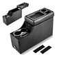 Center Console Between Seats for Trucks, SUVs, Minivans, Middle Van – 20.86"L x 7.06"W x 13.77"H – Floor/Bench Mount Large Storage Box with Locking & Sliding Lid, Dual Cup Holders, Armrest ,No Drill - size: 18 Wheelers Locking Design with Sliding Lid Desi