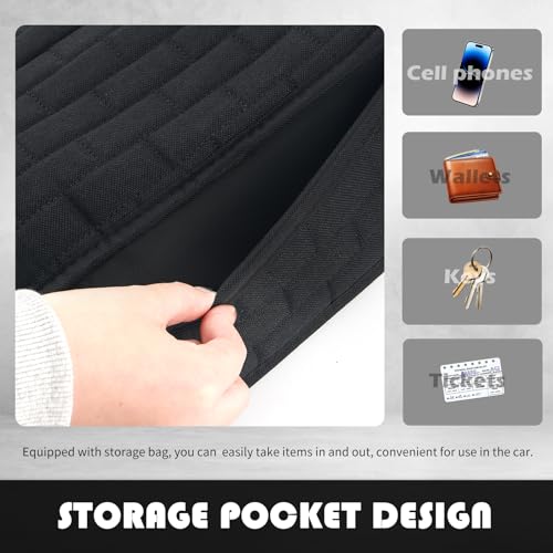 Upgraded Car Back Seat Covers with Storage Bag,Versatile Car Rear Seat Cover for Protecting Seats and Organizing Items,Breathable Cars Bench Seats Cover with Non-Slip Design - color: Rear