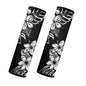 2 Pack Polynesian Hibiscus Car Seat Belt Covers Ultra Cozy Plush Shoulder Strap Pad, Non-Slip Seatbelt Cushion Protector for Neck, Universal Fit for Car Truck SUV, Hawaiian Car Accessories
