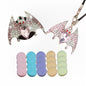 New Bat Aromatherapy Car Decoration Clip Car Air Vent Decorative Fragrance Bat Rearview Mirror Pendant Ambience Decoration Pendant (Silver Bat & Silver Bat Pendant) - size: Silver Bat & Silver Bat Pendant