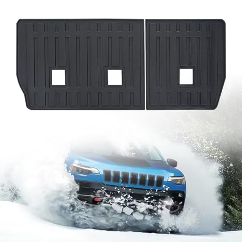 Vanseno Backrest Mat Compatible for 2014-2023 Jeep Cherokee Cargo Liner Back Seat Cover All Weather Protector Compatible for Jeep Cherokee Accessories (No Latittude & Not Fit Grand Cherokee) - color: Fit Cherokee 2014-2023 Backrest Mat
