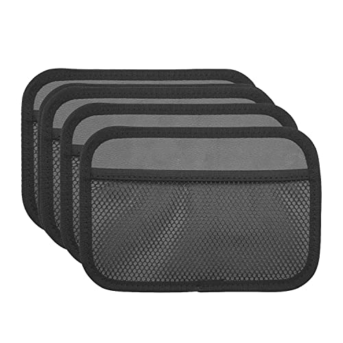 INNOLIFE 4-Piece Car Organizer Net Pocket, Side Pocket Holder, Phone Sunglasses Storage - 8"x5.75"
