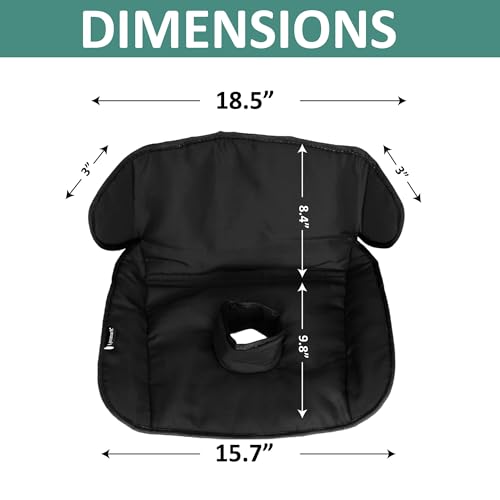 Lynmark® Potty Training Car Seat Protector Cover - Waterproof Soft Piddle Pads for Toddlers and Baby Carseat - Travel-Friendly Universal Washable Liner Mat for Spills, Nappy Leaks, Accidents - Black - color: Black