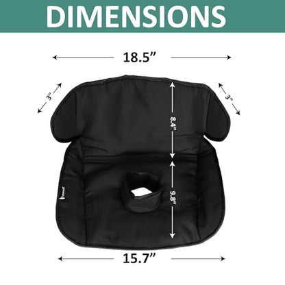 Lynmark® Potty Training Car Seat Protector Cover - Waterproof Soft Piddle Pads for Toddlers and Baby Carseat - Travel-Friendly Universal Washable Liner Mat for Spills, Nappy Leaks, Accidents - Black - color: Black