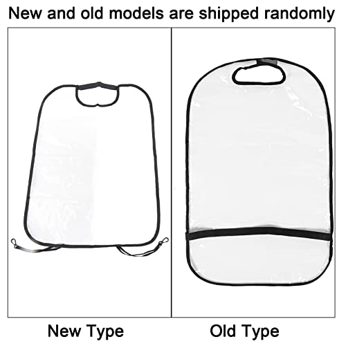 Kick mats Back seat Protector, 2Pcs Seat Back Cleaning Cover,Car Truck SUV Thicken Seat Back Protector Transparent Cover Child Baby Kick Mat Clean Keep