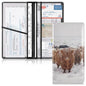 linqin Car Registration and Insurance Card Holder, Winter Scottish Highland Cow Glove Box Organizer Card Document Wallet - color: Winter Scottish Highland Cow